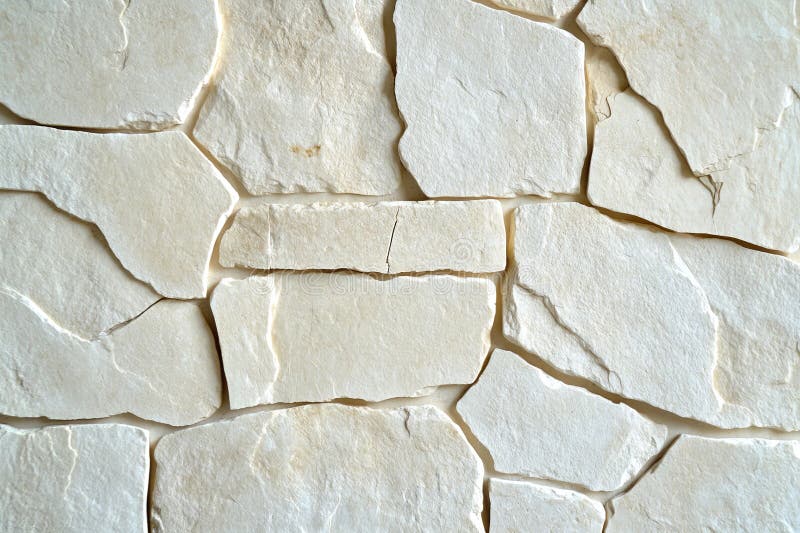 Stylish White Stone Cladding Wall Texture for Modern Building Facade with Elegant Abstract Pattern royalty free illustration
