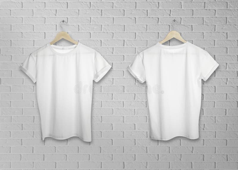 https://thumbs.dreamstime.com/b/stylish-white-t-shirts-brick-wall-back-front-views-stylish-white-t-shirts-brick-wall-back-front-views-space-276260184.jpg