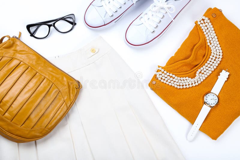 Stylish women`s clothes stock image. Image of design - 156586155