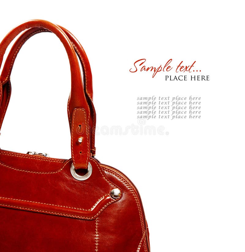 Moda oggetto elegante da donna pelle borsa.