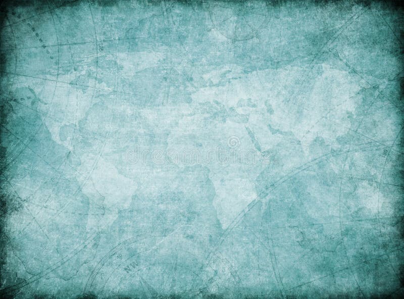 Stylization do fundo do mapa do mundo do vintage ilustração do vetor Stylization do fundo do mapa do mundo do vintage ilustração do vetor