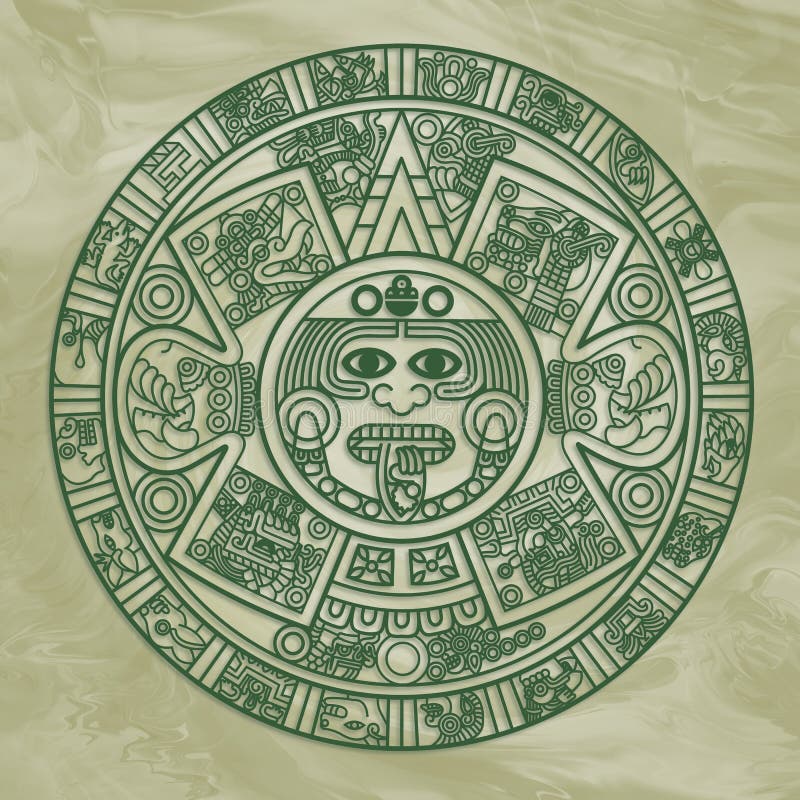 Aztec Calendar Stock Illustrations – 1,081 Aztec Calendar Stock ...