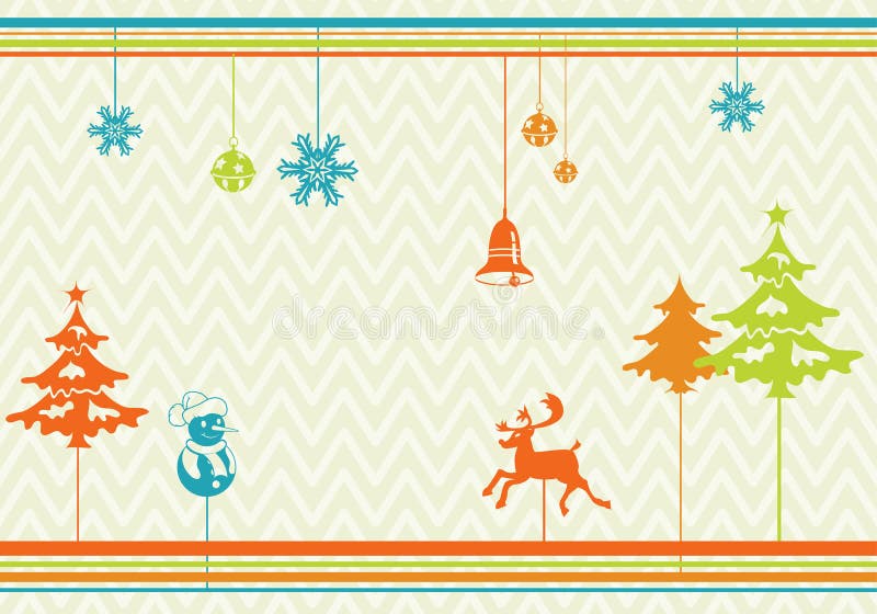 Stylized Christmas Background stock illustration