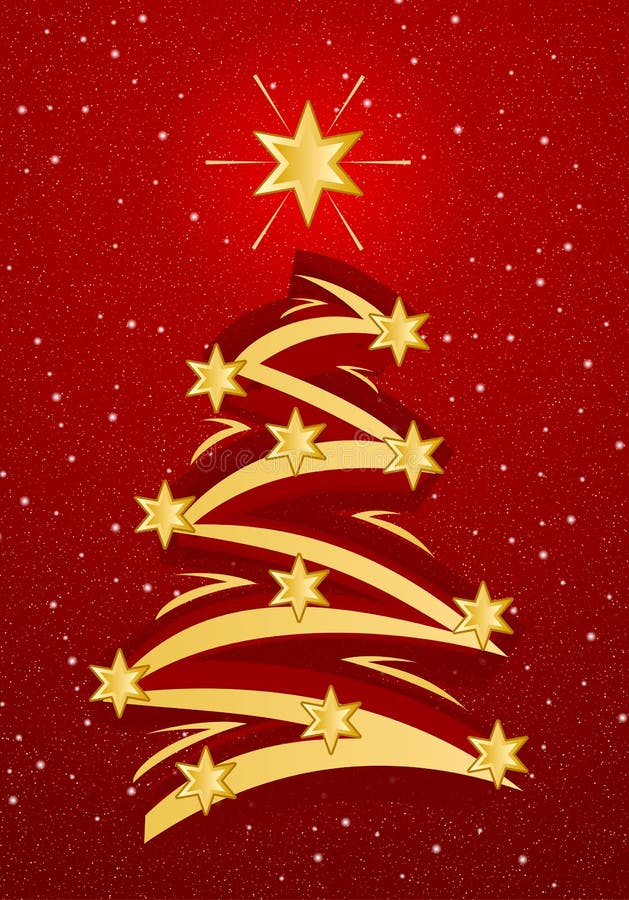 Stylized Christmas Tree Illustation vector illustration