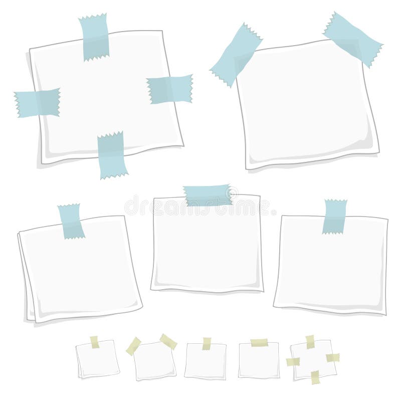 Stylized graphic note posts