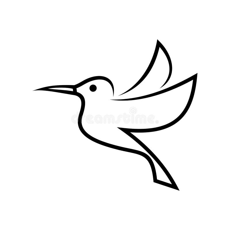 Hummingbird. Icon For Logo Design Stock Vector - Illustration of ...