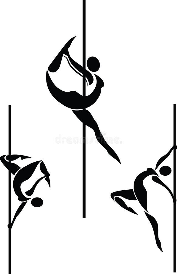 Pole Dance Silhouette Vector Art, Icons, and Graphics for Free Download