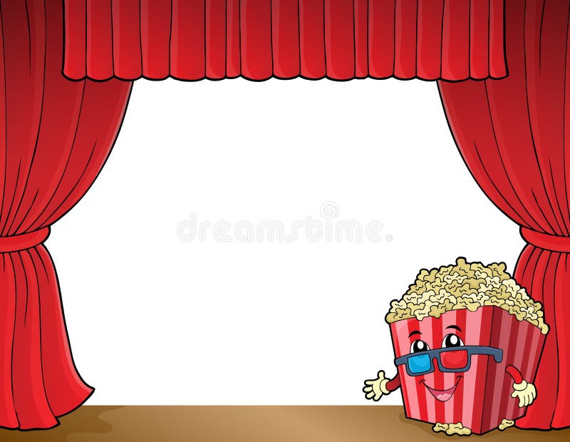 Stylized popcorn theme image 2