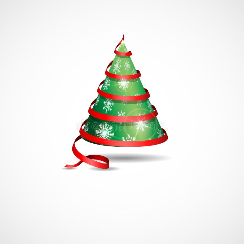 Ribbon Christmas Tree Stock Vector by ©masterOK 4297080