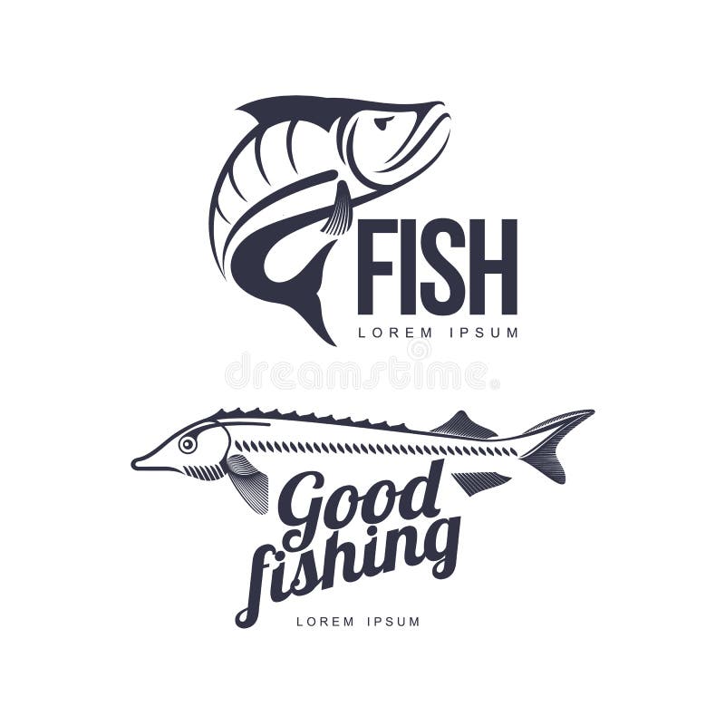 Vector fish flat icon pictogram silhouette set vector illustration Vector fish flat icon pictogram silhouette set vector illustration