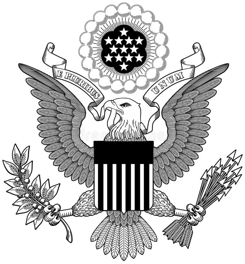 Great Seal Of United States Stock Illustration - Illustration of ...