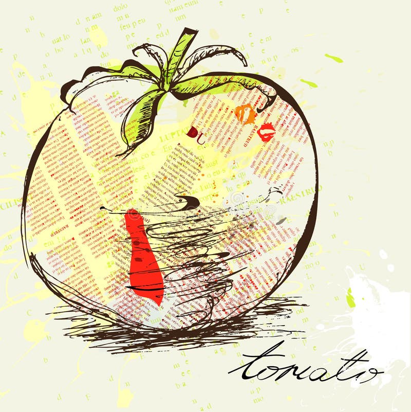 Stylized tomato