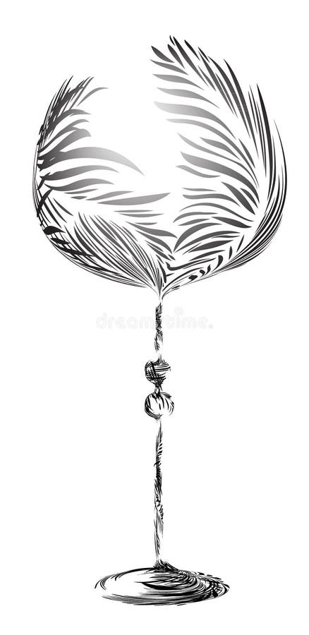 stylized wineglass vektor illustrationer stylized wineglass vektor illustrationer