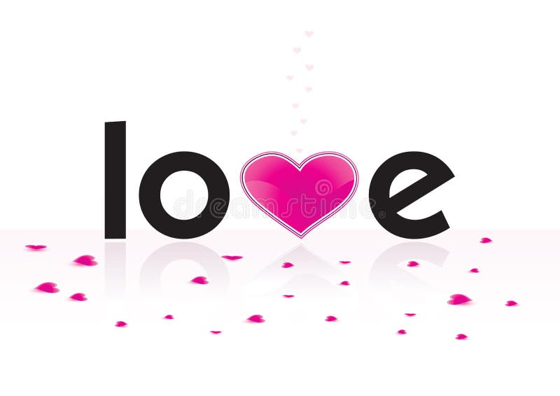 Stylized word love