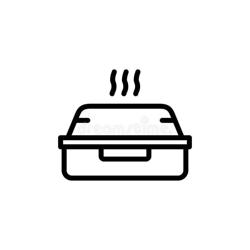 Styrofoam box icon flat vector template design trendy