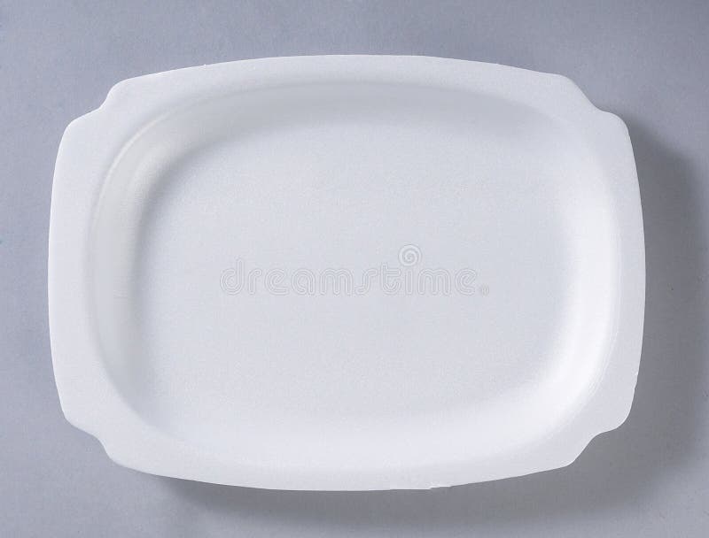 Styrofoam plate stock image. Image of plate, view, disposable 13650113