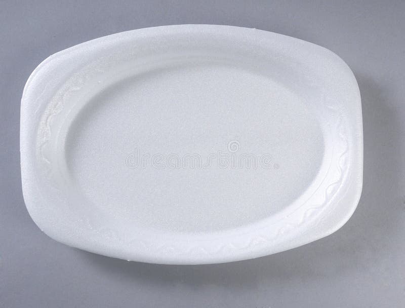 Styrofoam plate stock image. Image of plate, view, disposable 13650113
