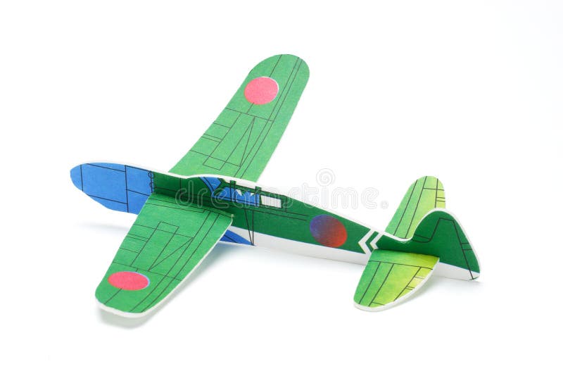 Styrofoam toy aeroplane