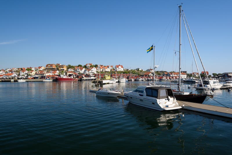 Styrso Marina, Sweden. editorial photo. Image of cottage - 119366606