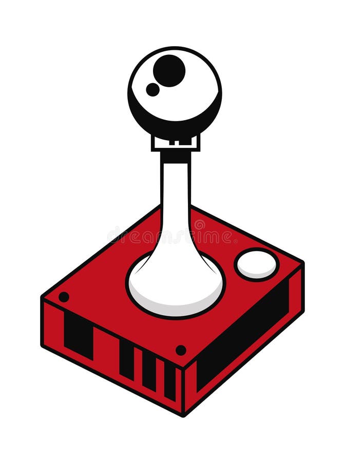 Styrspak för videospel stock illustrationer