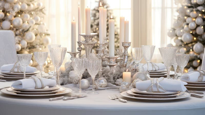 Ställa in christmas-bakgrundssilver vektor illustrationer