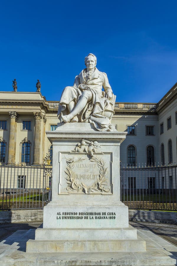 Ställning av Alexander von Humboldt royaltyfri foto Ställning av Alexander von Humboldt royaltyfri foto