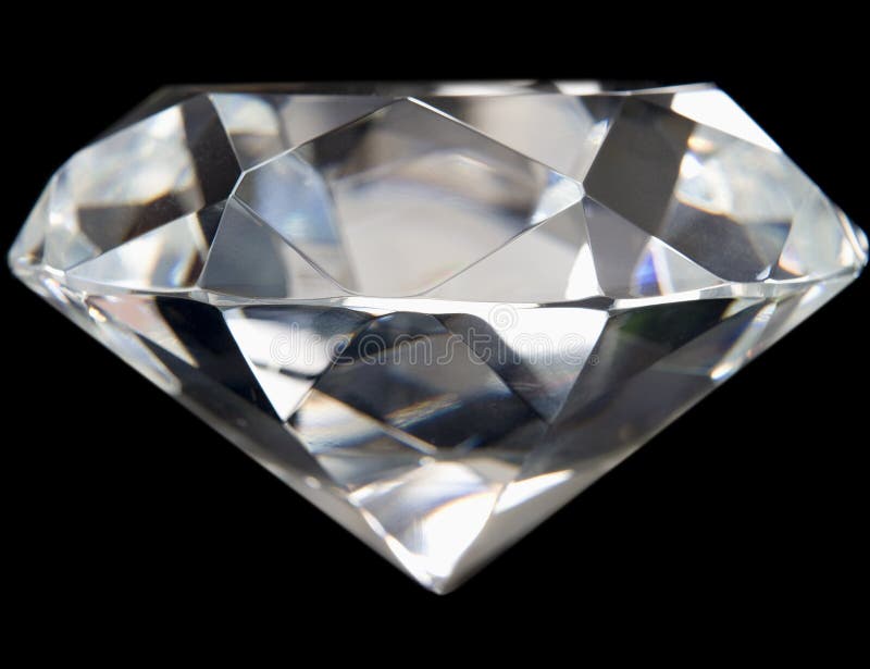 Närbild på Perfekt Diamant royaltyfri foto