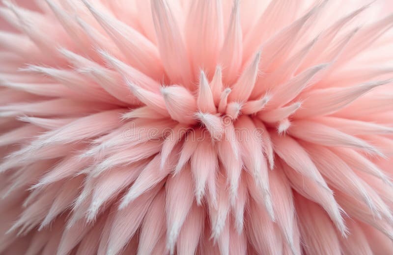 Stängning av mjuk, rosa päls, utseende av fluffy. Fintvätt av silke, jämn yta med vita spetsar. Fusionsmönster för vektor illustrationer