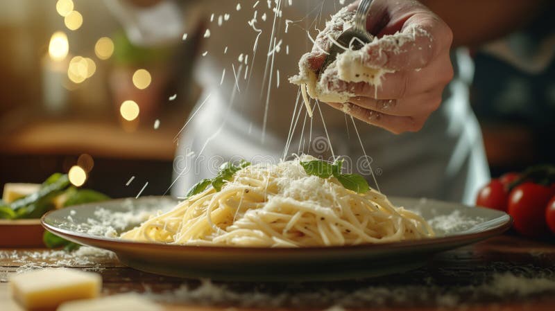 Stängning av tillagningsprocessen för framställning av hemmade pastachef gör färsk traditionell italiensk pasta med mjöl och ägg p royaltyfri illustrationer
