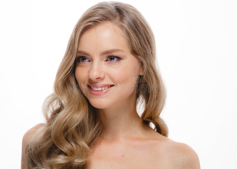 Stående för skönhetkvinnaframsida Härlig modell Girl med perfekt Fr arkivbilder Stående för skönhetkvinnaframsida Härlig modell Girl med perfekt Fr arkivbilder