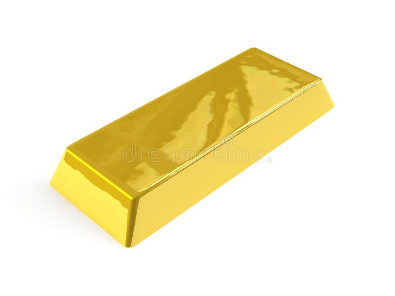 Stångguld royaltyfri illustrationer