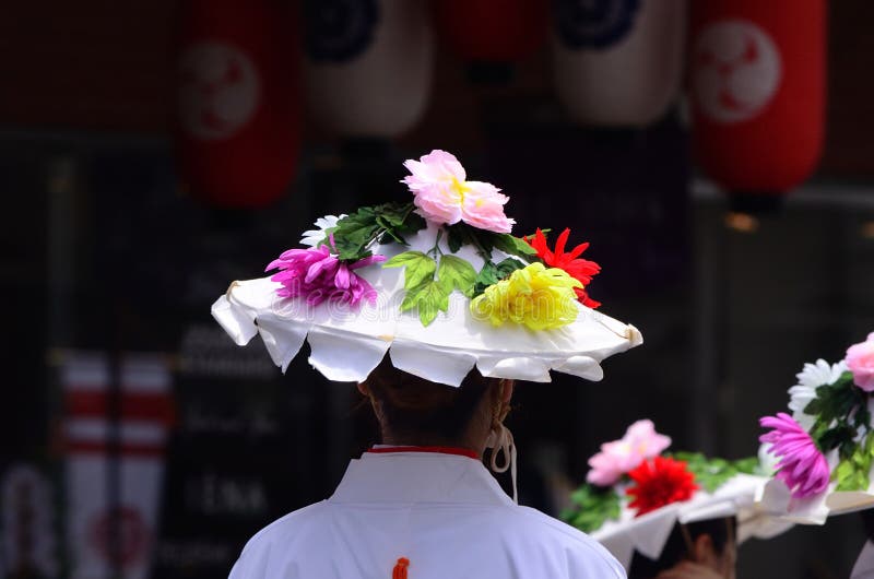 Ståta av den blommiga slags solskydd, Kyoto Japan fotografering för bildbyråer Ståta av den blommiga slags solskydd, Kyoto Japan fotografering för bildbyråer
