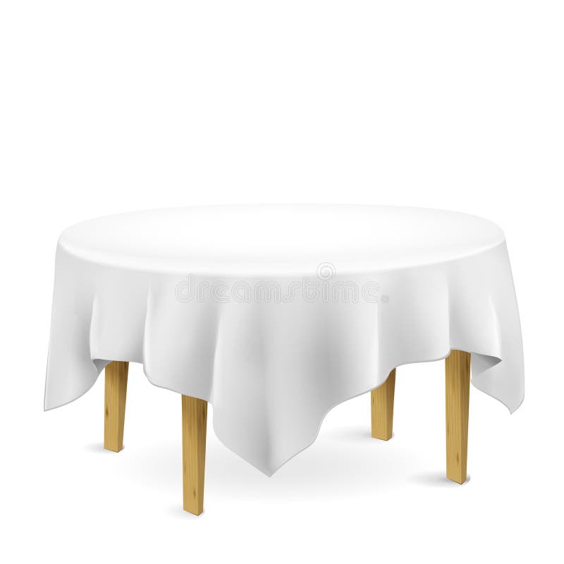 Stół z tablecloth royalty ilustracja Stół z tablecloth royalty ilustracja