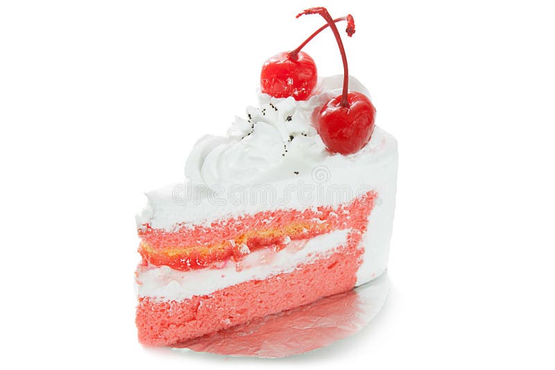 Piece of cake on white background white. Piece of cake on white background white