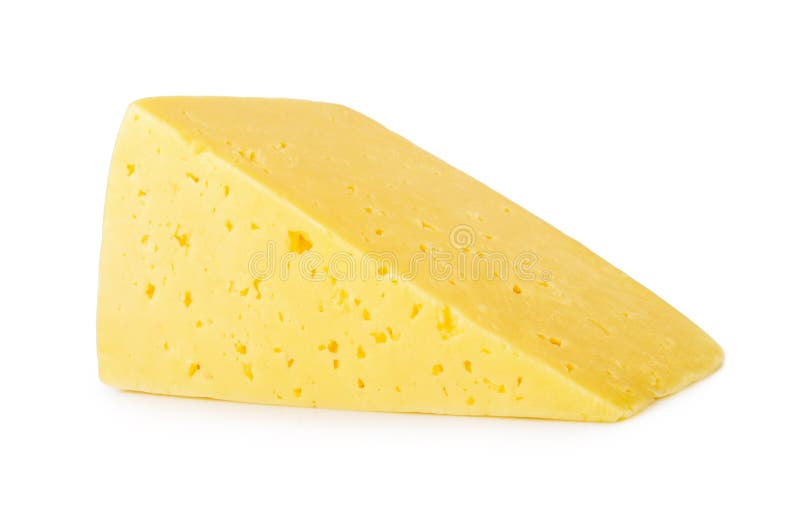 Piece of cheese isolated on a white. Piece of cheese isolated on a white