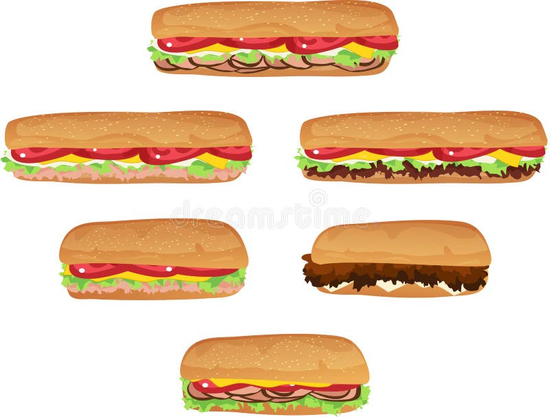 Build A Sub Sandwich Clipart Bundle