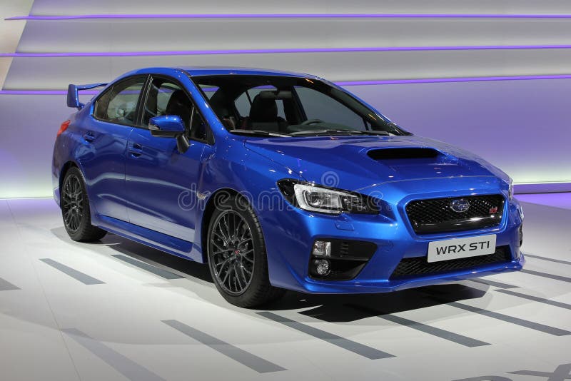 2014 Subaru WRX STI Lemański Auto salon obrazy stock 2014 Subaru WRX STI Lemański Auto salon obrazy stock