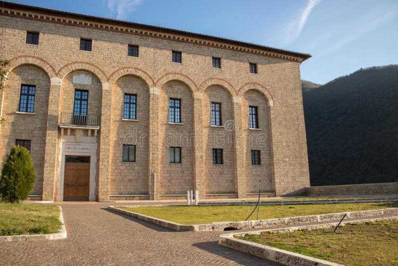 Monastery Of Santa Scolastica Editorial Photography - Image Of Christ ...