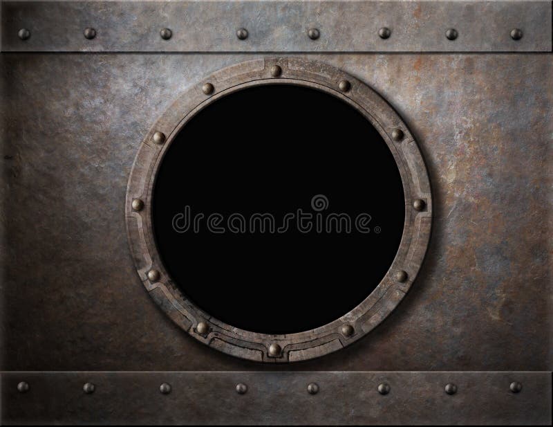 Submarine Armoured Porthole or Window Metal Stock Photo - Image of