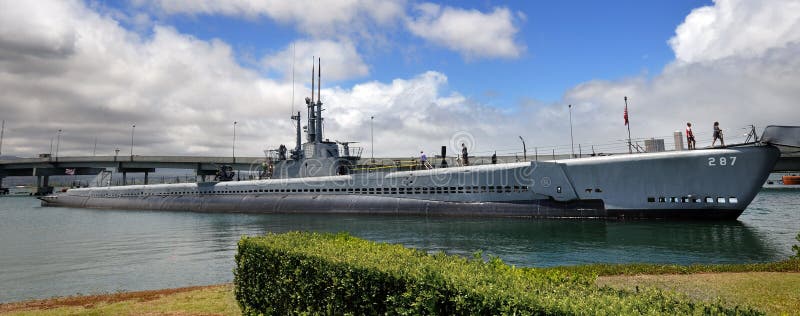 Submarino de USS Bowfin imágenes de archivo libres de regalías