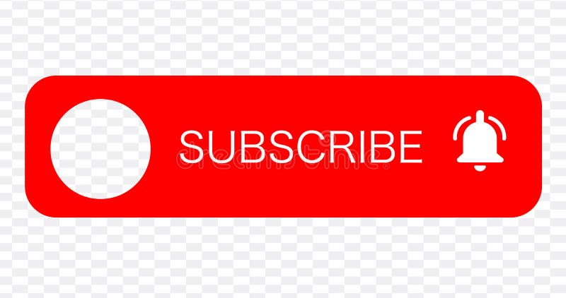 Subscribe Button Red Color With Handon Transparent Background Youtube Channel Vector Illustration Stock Illustration Illustration Of Member Channel