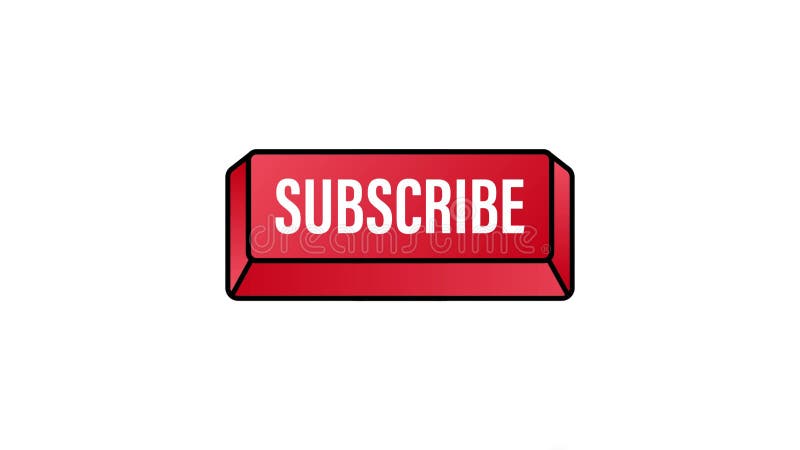 Subscribe with cursor button. Internet icon. Pointer click icon. Motion graphics. royalty free illustration