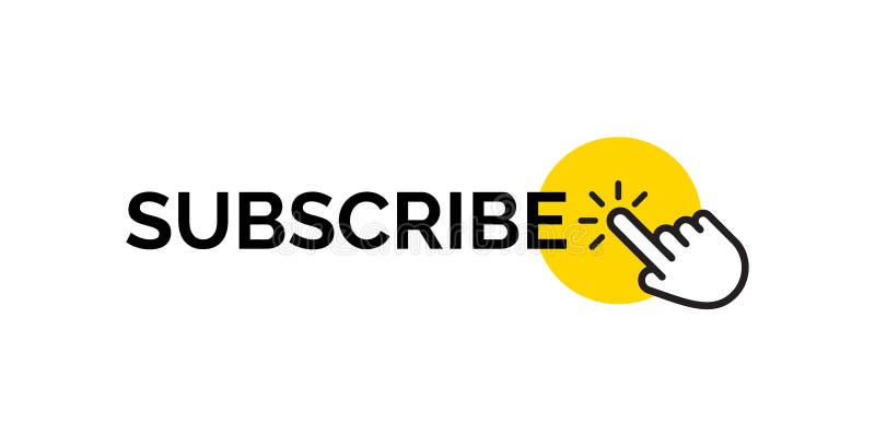 Subscribe message button simple icon web interface design element for app royalty free illustration