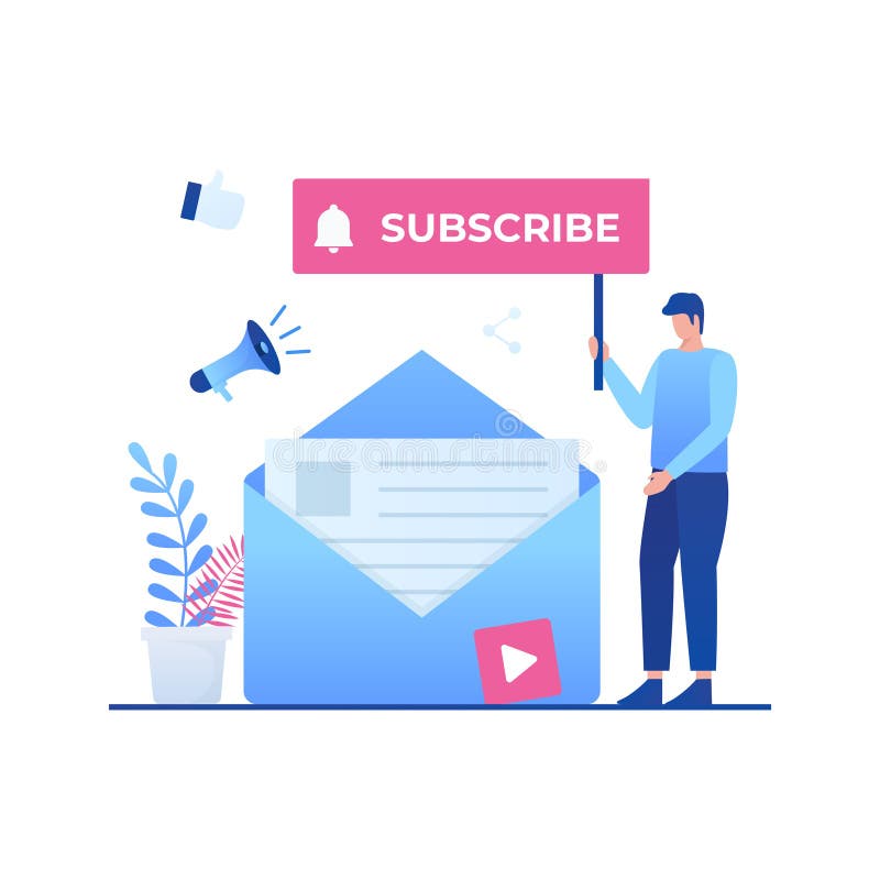 Subscribe To Our Newsletter Stock Illustrations – 79 Subscribe To Our ...