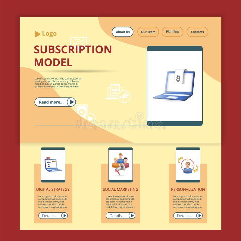 subscription-model-flat-landing-page-website-template-digital-strategy