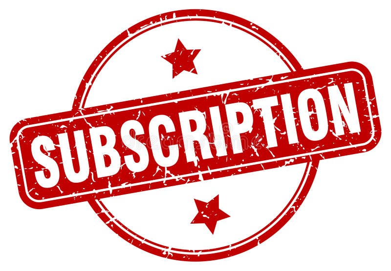 Subscription stamp stock vector. Illustration of badge - 122362997