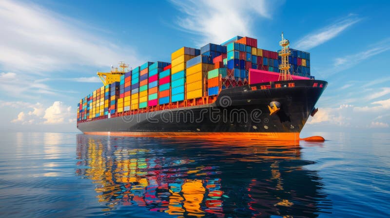 Cargo ship at sea - Andaman Express