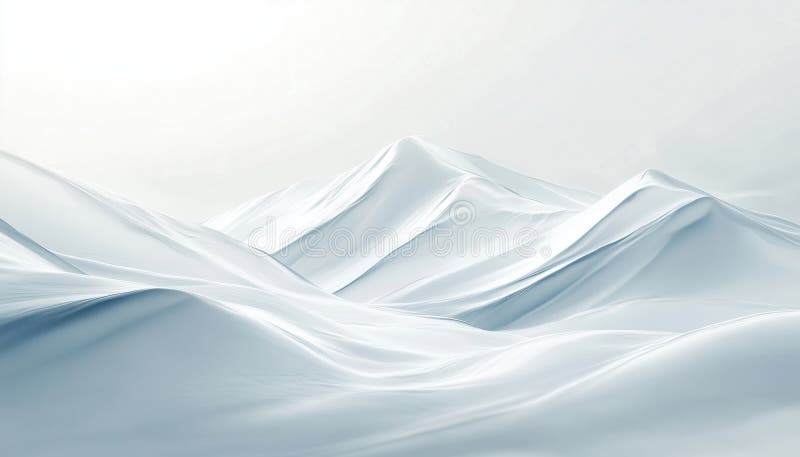 Subtle Abstract White And Grey Patterns With Light Pale Geometric Motifs Inspired By Snowy Mountains vector illustration