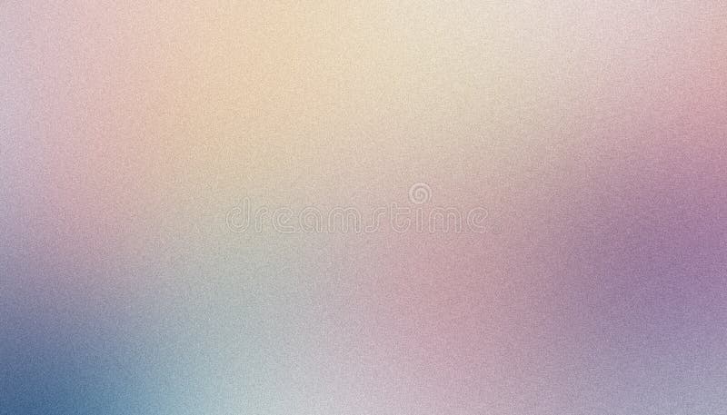 Subtle and elegant design element, colorful pastel gradient background with a grainy texture stock photo