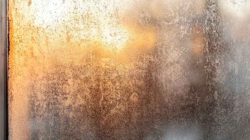 Subtle Frosted Abstract Glass Texture Creating Visual Illusions in Soft Beige and Orange Hues royalty free illustration